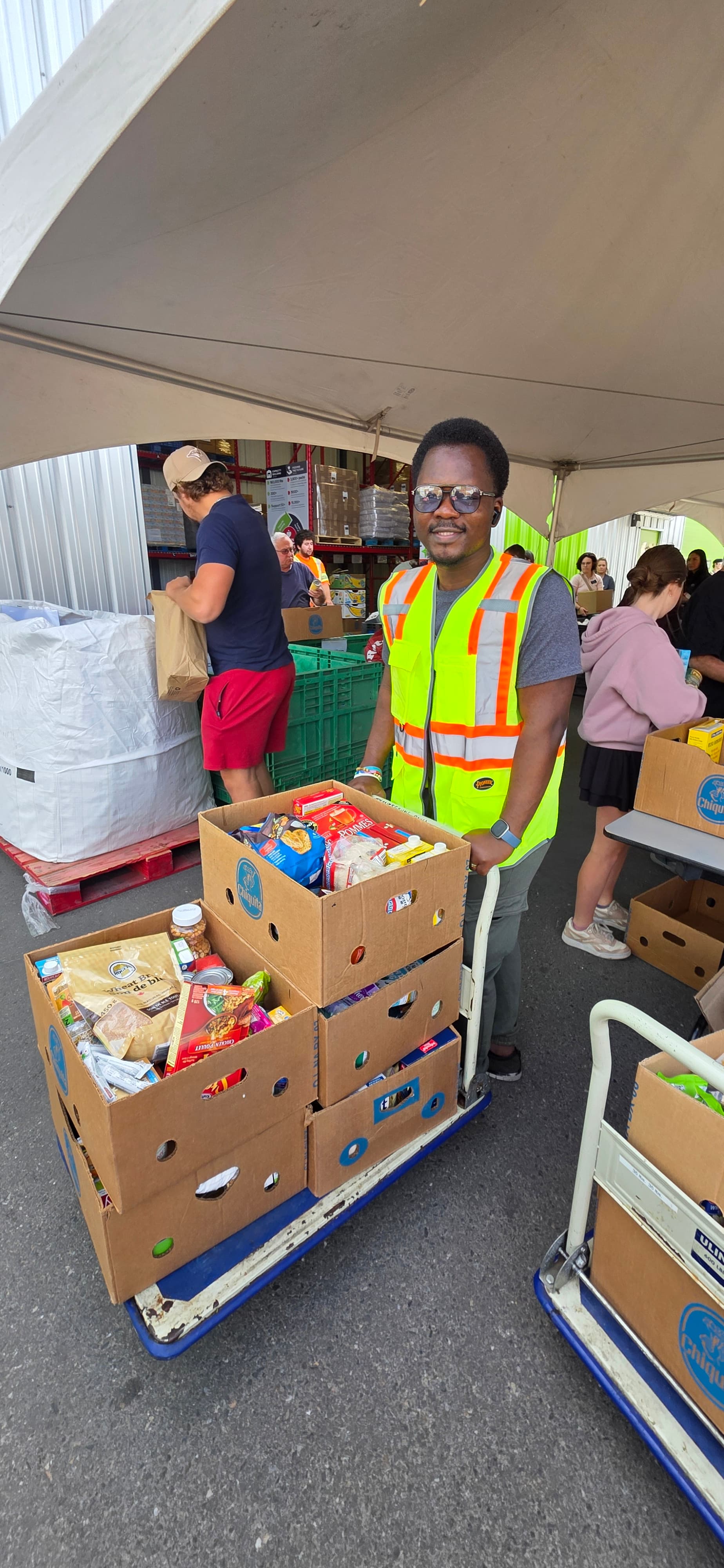 Volunteering at Food Bank